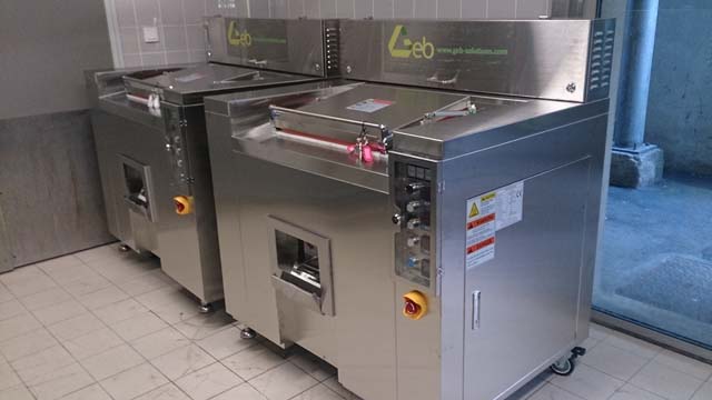 Deux GEB 100 au lycée Montaigne de Bordeaux pour traiter 200 kilos de déchets alimentaires chaque jour.